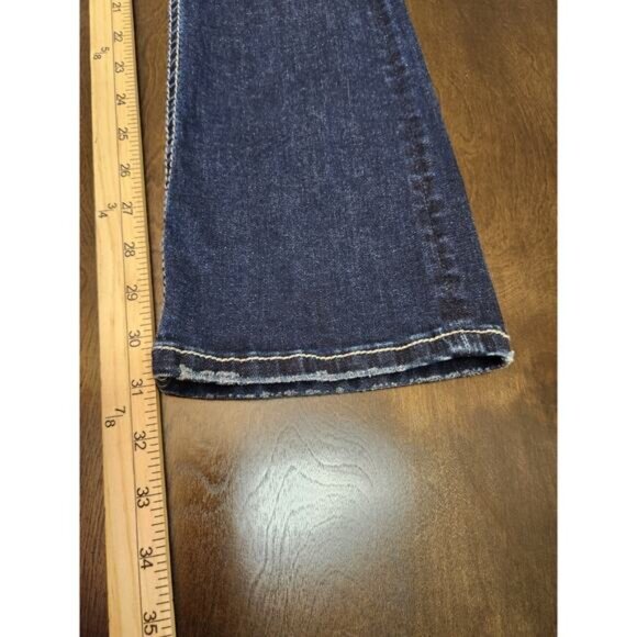 Miss Me Women's Dark Wash Blue High Rise Western Bootcut Denim Jeans Size 23 - Picture 9 of 9